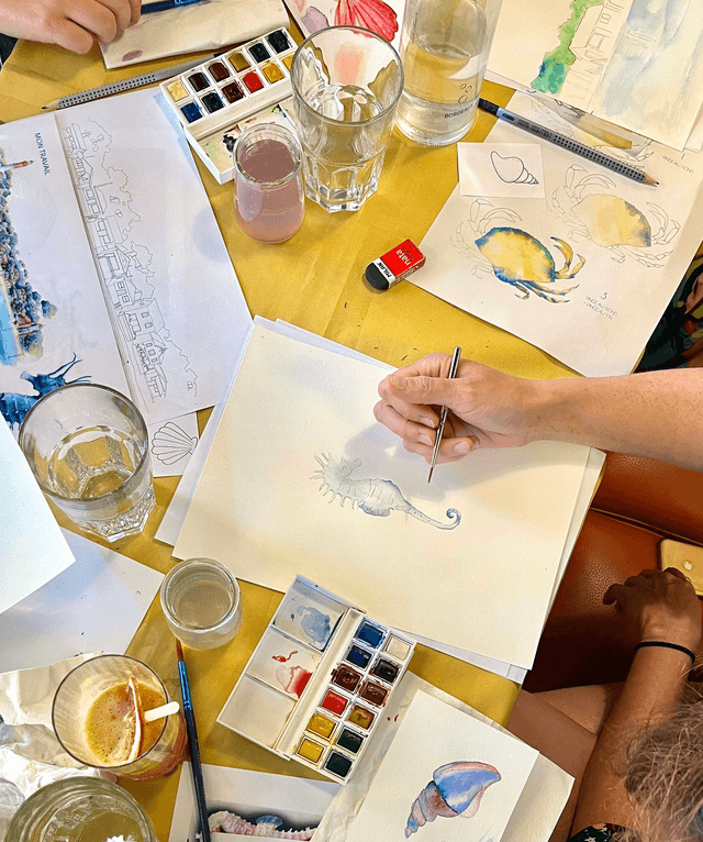 19/07 10h-12h30 AQUARELLE 🎨 50€