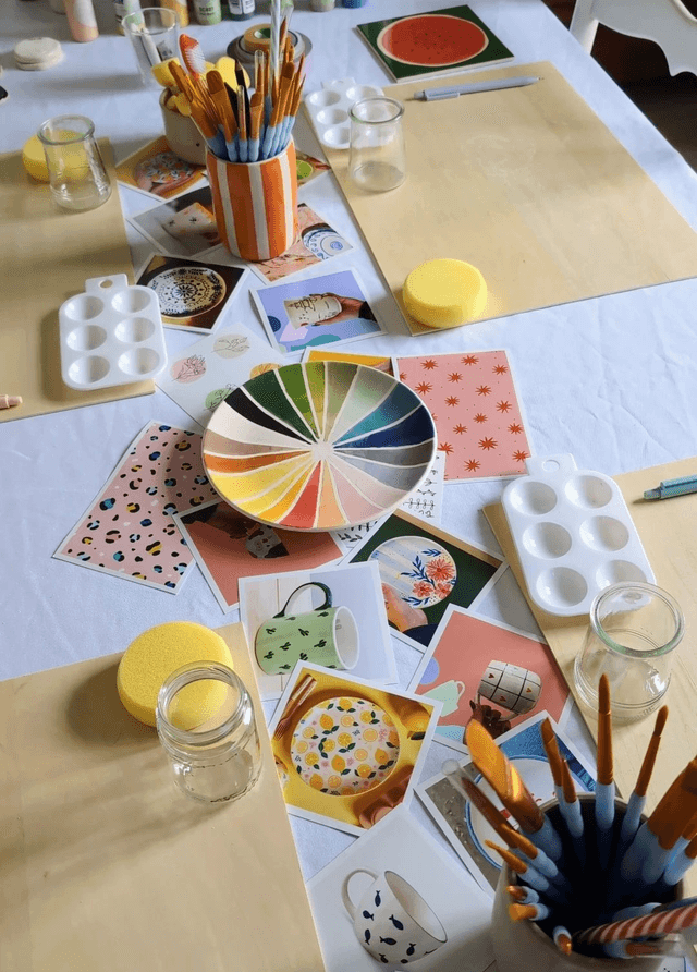 10/08 10h-13h BRUNCH PEINTURE SUR CÉRAMIQUE 🎨🥞 45€